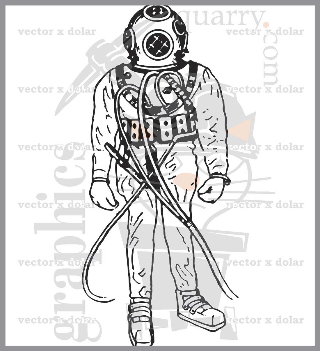 traje de buzo vector e imagen hd graphics quarry